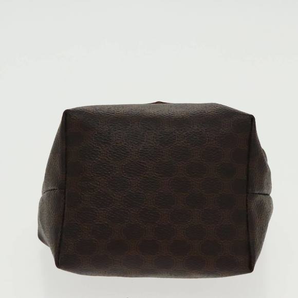 CELINE Macadam Canvas Hand Bag PVC Leather Gold Brown Auth 95581 - Picture 5 of 16